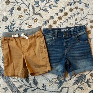 Set of Cat & Jack toddler boy shorts. Both size 3T